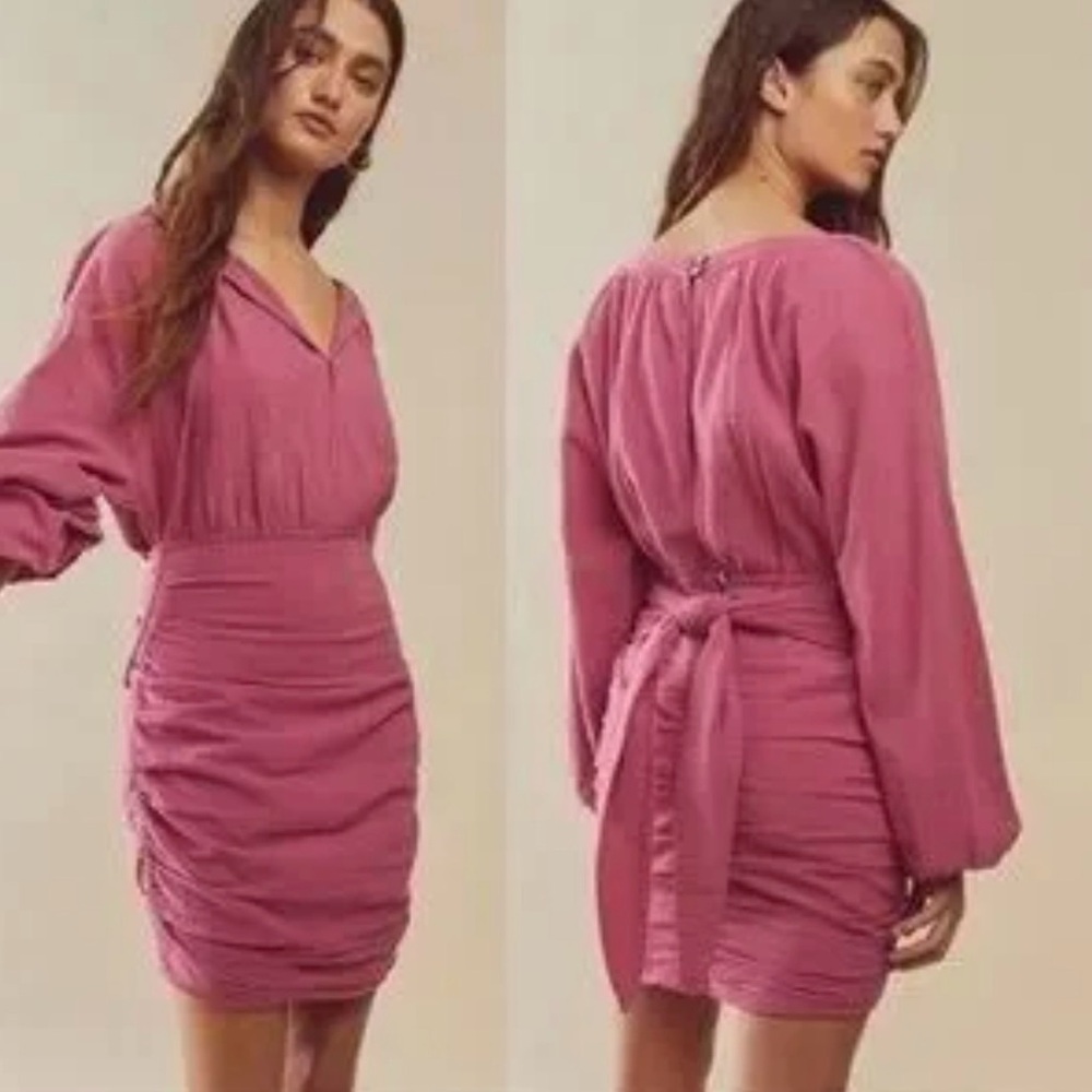 NWT Free People Only One Mini Dress Daphne Rose Sz L